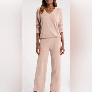 BNWOT Barefoot Dreams CozyChic Ultra Lite Knit Pajamas In blush Sz XL